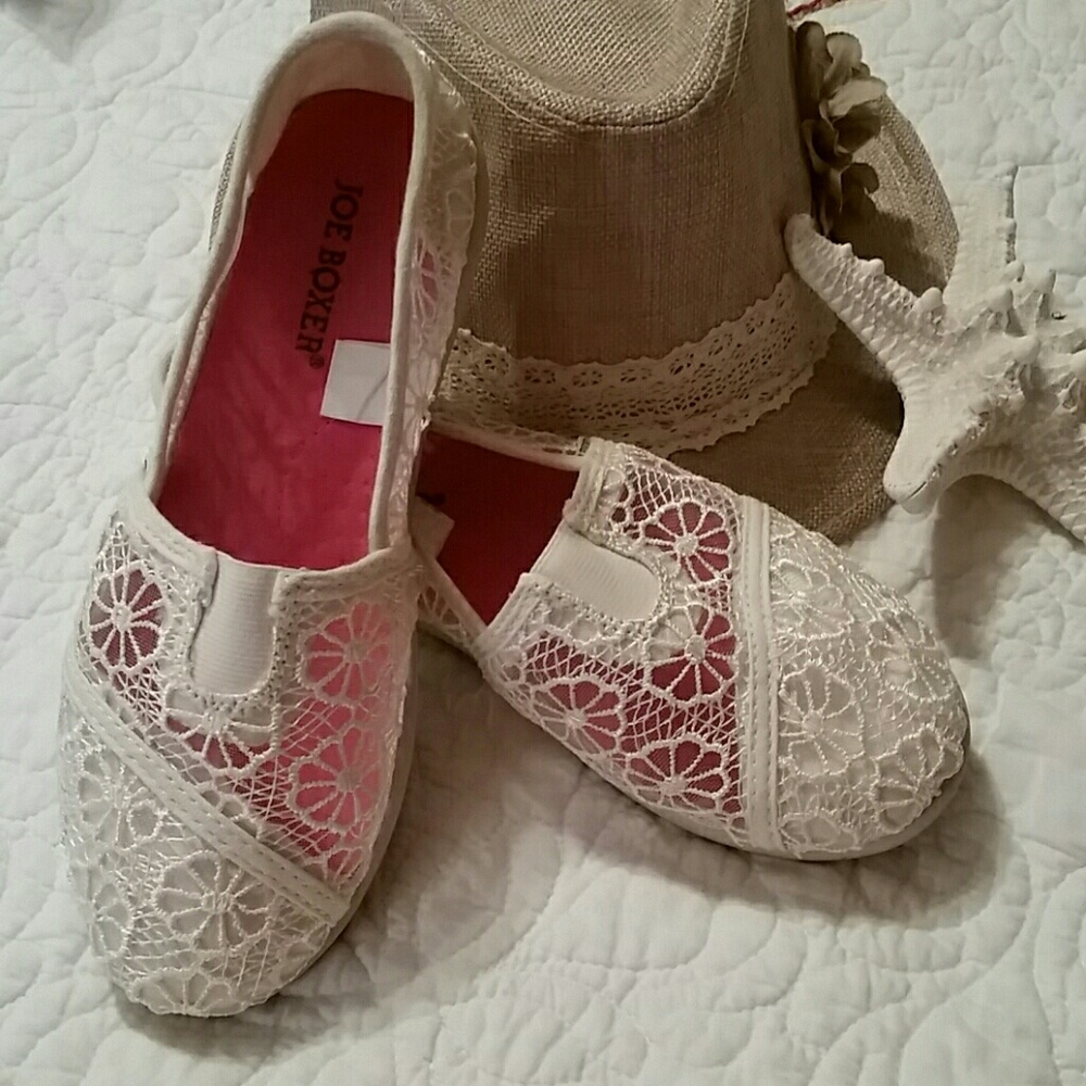 Girl's Joe Boxer Crochet Slip-on Shoes